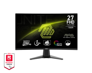 MSI MONITOR GAMING MAG 27C6X, CURVED VA FHD, 27, 16:9, 250CD/M2, 3000:1, 1MS, 250Hz, 1920x1080, 2xHDMI/ 1xDP/ HP OUT, BLACK, 3YW.